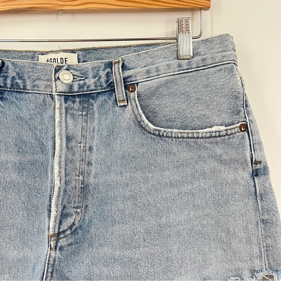 AGOLDE 30 Parker Vintage Loose Fit Cutoff 0765 Shorts Swapmeet denim light wash - Picture 5 of 12